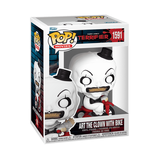 Terrifier Art the Clown with Bike Funko Pop! Vinyl Figure #1591.