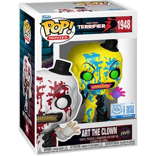 Funko Pop! Movies - Chase: Terrifier 3 Art the Clown Bloody EE Exclusive - Black light Edition!