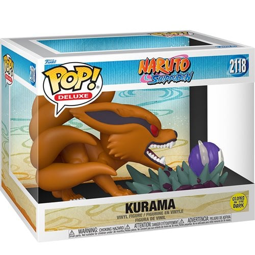Preorder: Funko Pop Kurama Glow-in-Dark Deluxe #2118 - Naruto Shippuden