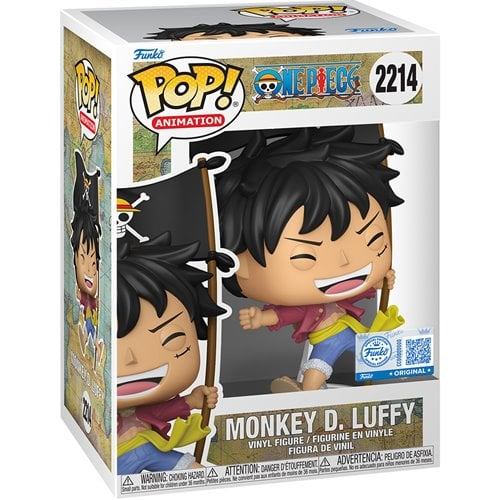 One Piece Monkey D. Luffy with Flag- Entertainment Earth Exclusive