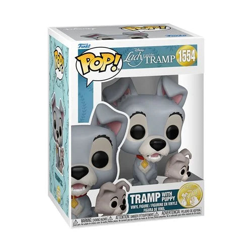 Lady and the Tramp 70th Anniversary Tramp with Puppy Funko Pop! Vinyl Figure #1554.