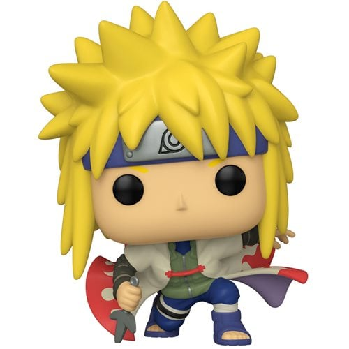 Funko Pop! vinyl figure of a character with spiky yellow hair and a blue headband on a white background