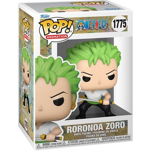 Funko Pop! Roronoa Zoro figure in packaging with One Piece branding