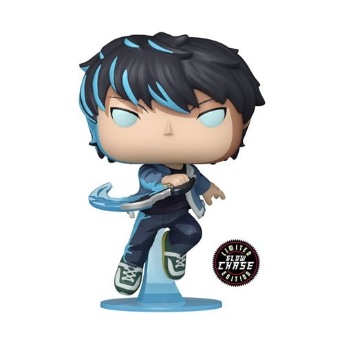 Funko Pop! vinyl figure with a blue and black design on a white background