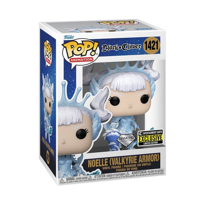 Funko Pop! Animation: Black Clover - Noelle Valkyrie Armor #1421 Diamond Glitter Entertainment Earth Exclusive