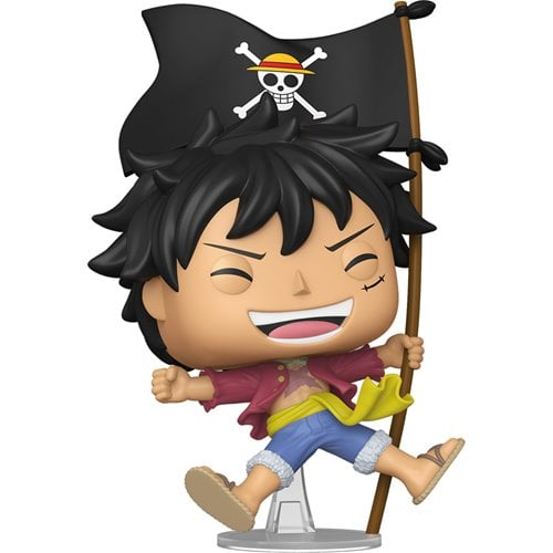 One Piece Monkey D. Luffy with Flag- Entertainment Earth Exclusive