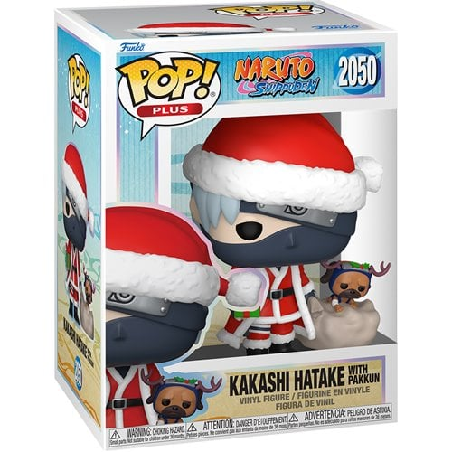 Naruto: Shippuden Kakashi Hatake with Pakkun (Holiday) Funko Pop! Vinyl Figure Plus #2050