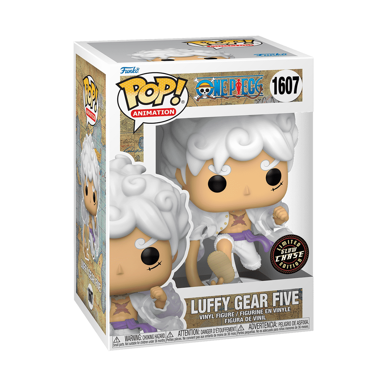 Funko Pop Luffy Gear Five #1607 chase figure and box